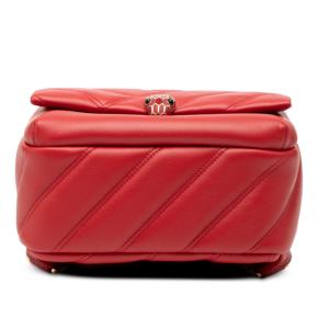 Bvlgari Red Leather Serpenti Cabochon Backpack 3