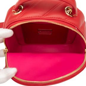 Bvlgari Red Leather Serpenti Cabochon Backpack 4