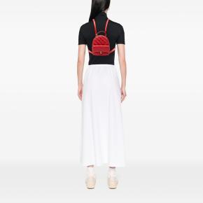 Bvlgari Red Leather Serpenti Cabochon Backpack 6