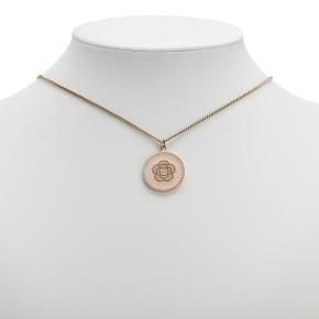 Chanel Enamel And Gold Plate Camelia Pendant Necklace 5