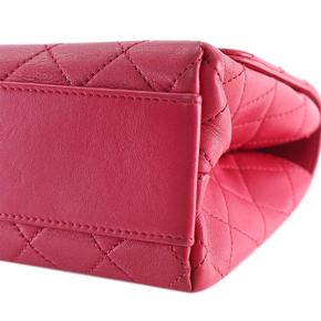 Chanel Red Medium Quilted Lambskin La Parisienne Flap 13