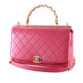Chanel Red Medium Quilted Lambskin La Parisienne Flap 3
