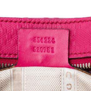 Gucci Pink Diamante Bright Leather Satchel 6