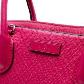 Gucci Pink Diamante Bright Leather Satchel 7