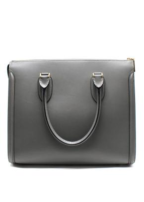 Alexander McQueen Grey Leather Heroine Bag 5