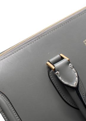 Alexander McQueen Grey Leather Heroine Bag 8