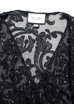 Alexis Embellished Black Maxi Dress 2