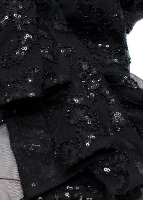 Alexis Embellished Black Maxi Dress 6