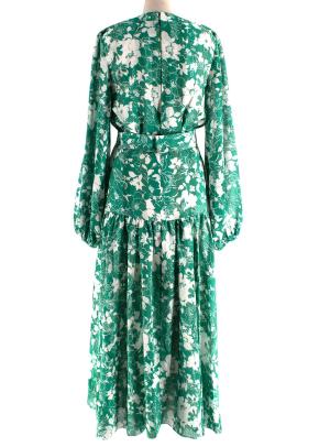 Alexis Green Floral Midi Dress 7