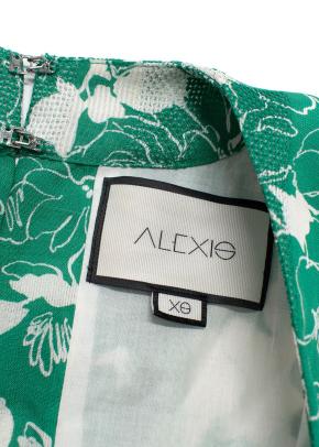 Alexis Green Floral Midi Dress 3