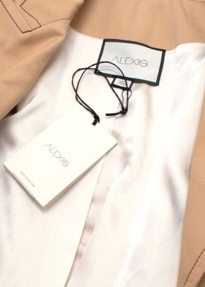 Alexis Beige Double-Breasted Belted Blazer Jacket 2