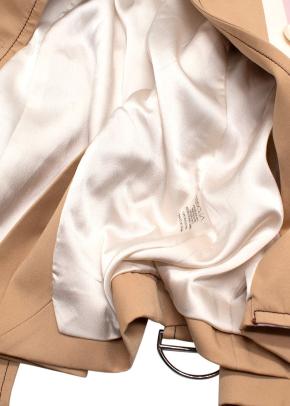 Alexis Beige Double-Breasted Belted Blazer Jacket 7