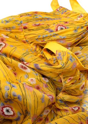 Alexis Pleated One-Shoulder Floral Dress 7