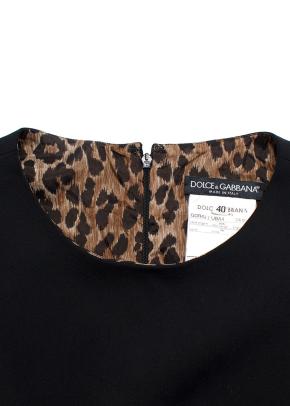Dolce & Gabbana Black Bodycon Dress 4