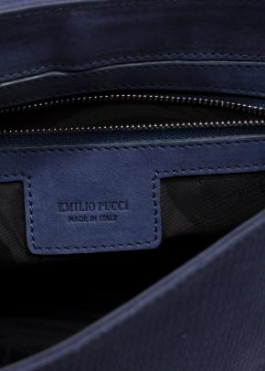Emilio Pucci Navy Blue Shoulder Bag 12