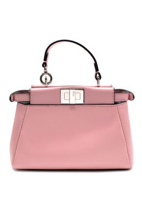 Fendi Micro Peekaboo-Style Leather Bag 11