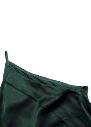 Michelle Mason One-Shoulder Silk Midi Dress 3