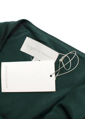 Michelle Mason One-Shoulder Silk Midi Dress 4