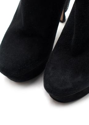 Nicholas Kirkwood black suede platform ankle boot 5