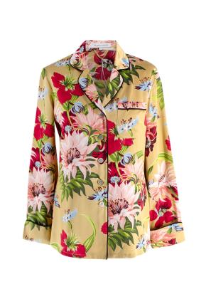 Olivia von Halle 100% Silk Floral Satin Pyjama Set 6