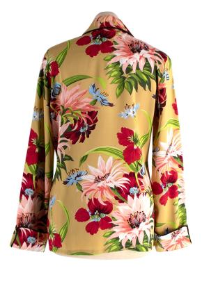 Olivia von Halle 100% Silk Floral Satin Pyjama Set 4