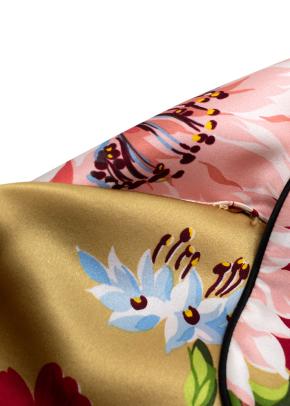 Olivia von Halle 100% Silk Floral Satin Pyjama Set 3