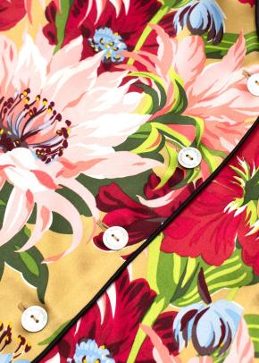 Olivia von Halle 100% Silk Floral Satin Pyjama Set 16