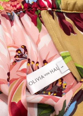 Olivia von Halle 100% Silk Floral Satin Pyjama Set 13