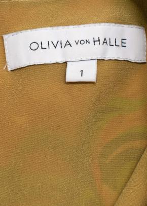 Olivia Von Halle Floral-Print Silk Midi Dress 8