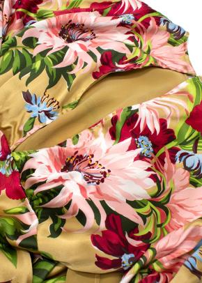 Olivia Von Halle Floral-Print Silk Midi Dress 9