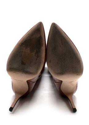 Paris Texas Stiletto 60 Crocodile-effect Leather Knee-high Boots 5