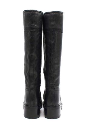 Prada Tall Black Leather Boots 4