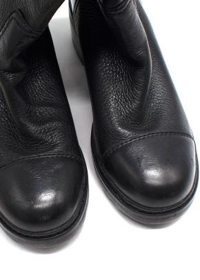 Prada Tall Black Leather Boots 3