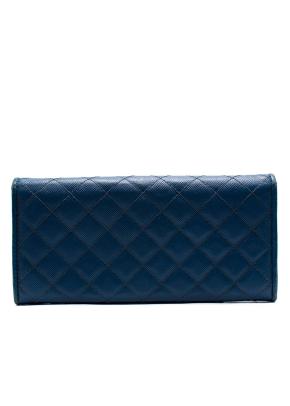 Prada Navy Blue Quilted Leather Wallet 4