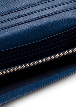 Prada Navy Blue Quilted Leather Wallet 11