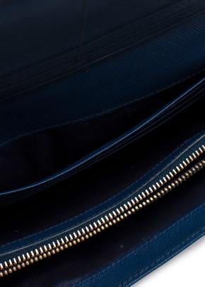 Prada Navy Blue Quilted Leather Wallet 15