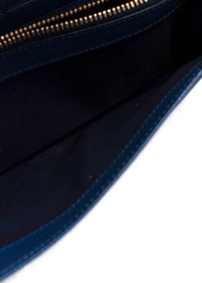 Prada Navy Blue Quilted Leather Wallet 12
