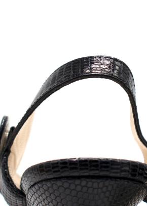 Rupert Sanderson black strappy high-heel sandals 6