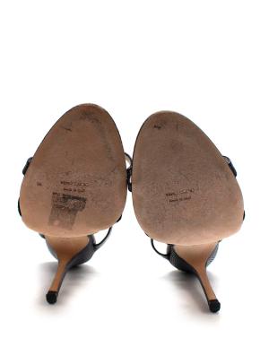 Rupert Sanderson black strappy high-heel sandals 4