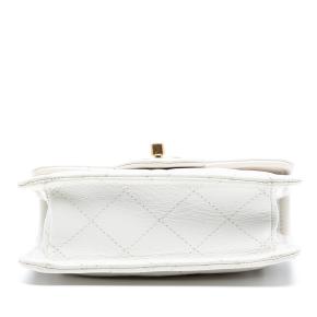 Chanel White Mini Quilted Caviar Sweet Classic Flap 3