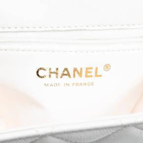 Chanel White Mini Quilted Caviar Sweet Classic Flap 5