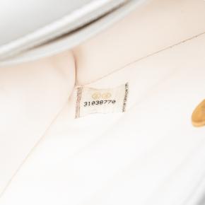 Chanel White Mini Quilted Caviar Sweet Classic Flap 6