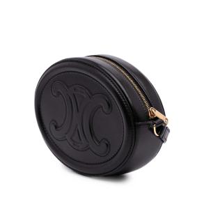 Celine Black Small Calfskin Cuir Triomphe Oval Crossbody 2