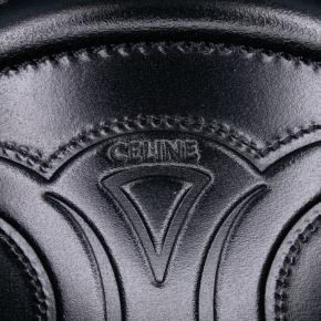 Celine Black Small Calfskin Cuir Triomphe Oval Crossbody 5