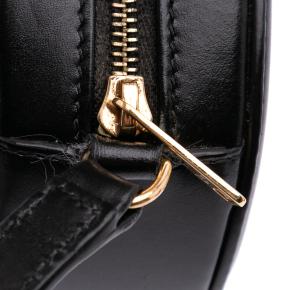 Celine Black Small Calfskin Cuir Triomphe Oval Crossbody 8