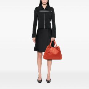 Bottega Veneta Red Large Nappa Intrecciato Cesta Tote 8