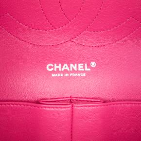 Chanel Pink Jumbo Classic Tweed Double Flap 6