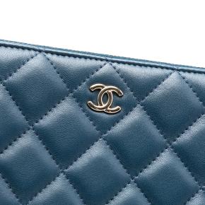 Large Quilted Lambskin La Habana O Case ClutchChanel Blue 5