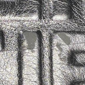 Fendi Silver Zucca Embossed Leather Baguette Satchel 10