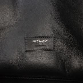 Saint Laurent Black Large Shearling Sac de Jour Satchel 5